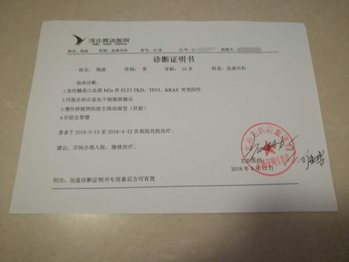 住院期间肺部严重细菌合并真菌感染,医院下了六张病危通知书,转